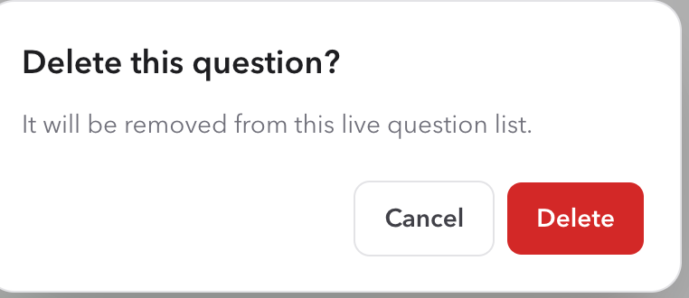 Delete this question confirmation dialog in PresentationTimer Moderator View
